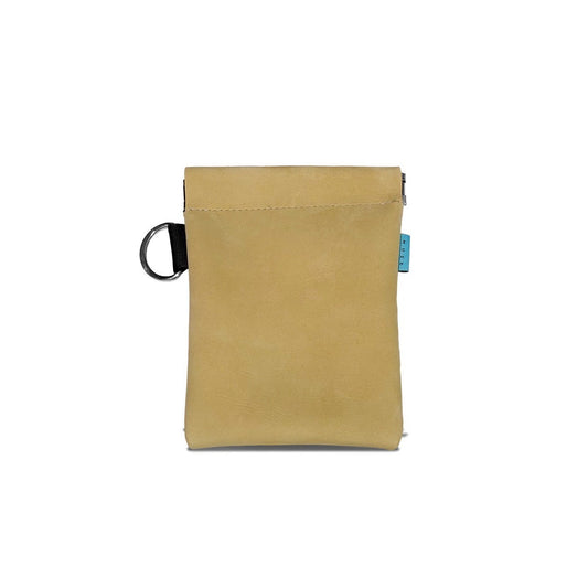 【RESTOCK】MUZE -【LEATHER SPRING POUCH(BEIGE)】ミューズ レザー ポーチ ベージュ