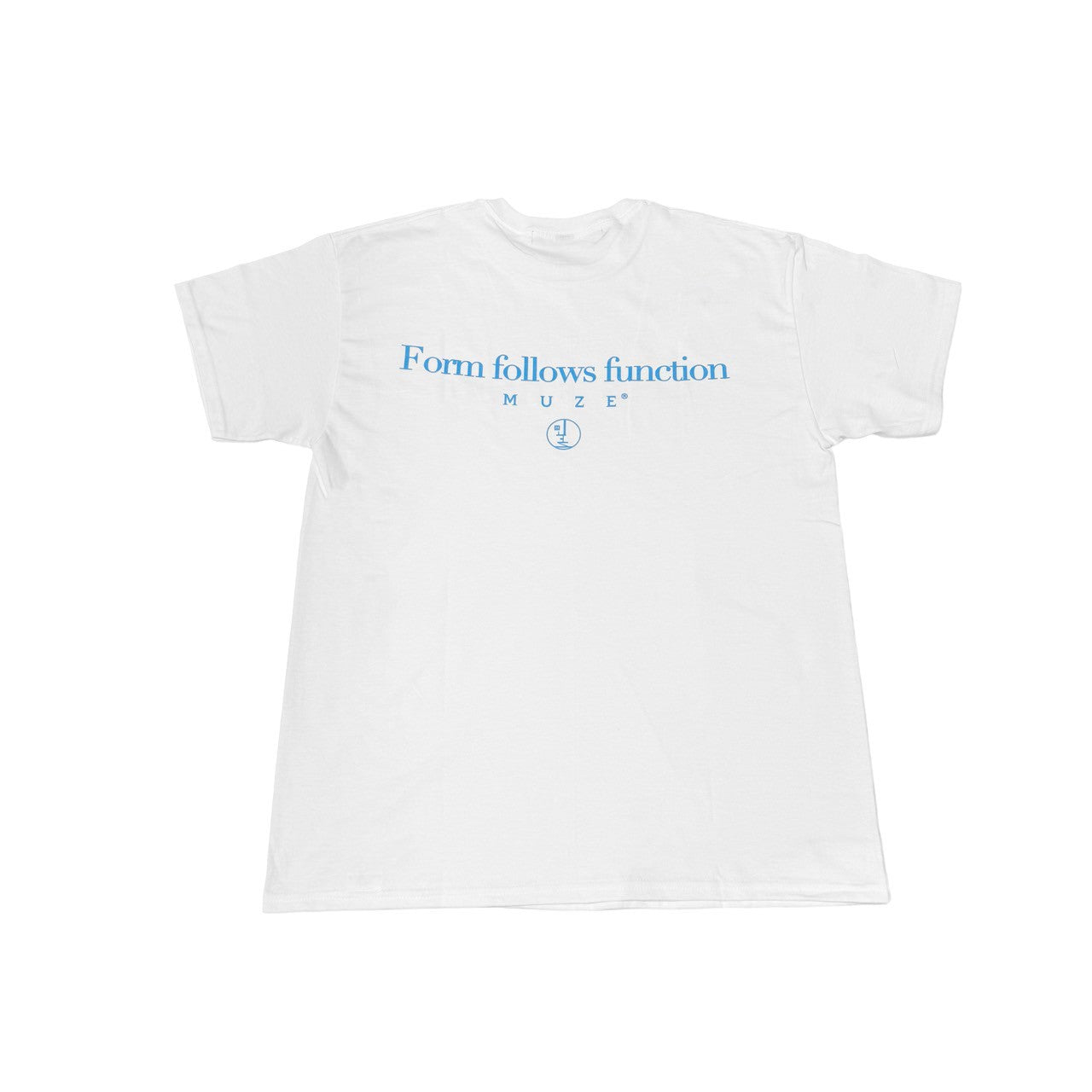 MUZE BLACK LABEL -【Less is more T-SH(WHITE × TURQUOISE)】ミューズ レスイズモア Tシャツ ホワイト ターコイズ