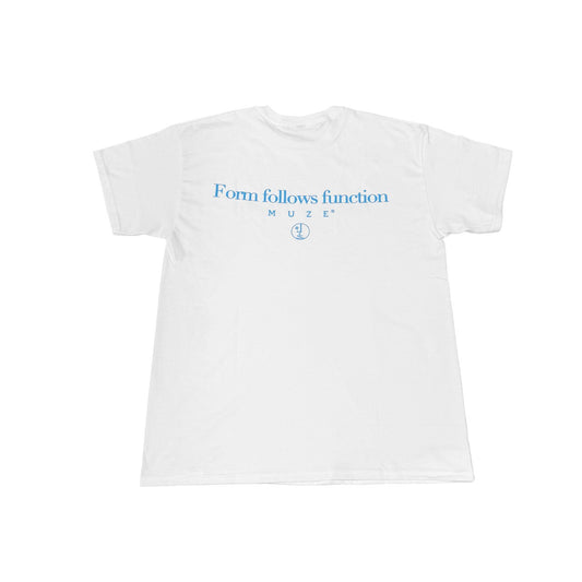 MUZE BLACK LABEL -【Less is more T-SH(WHITE × TURQUOISE)】ミューズ レスイズモア Tシャツ ホワイト ターコイズ