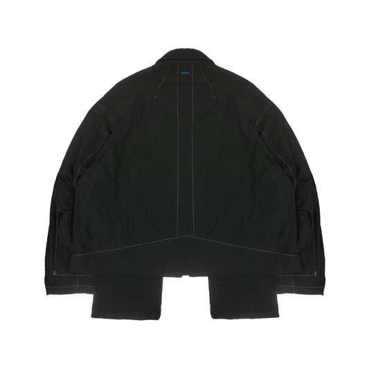MUZE TURQUOISE LABEL -【FORM FOLLOWS FUNCTION JACKET (BLACK×WHITE)】ミューズ FFF ジャケット ブラック ホワイト