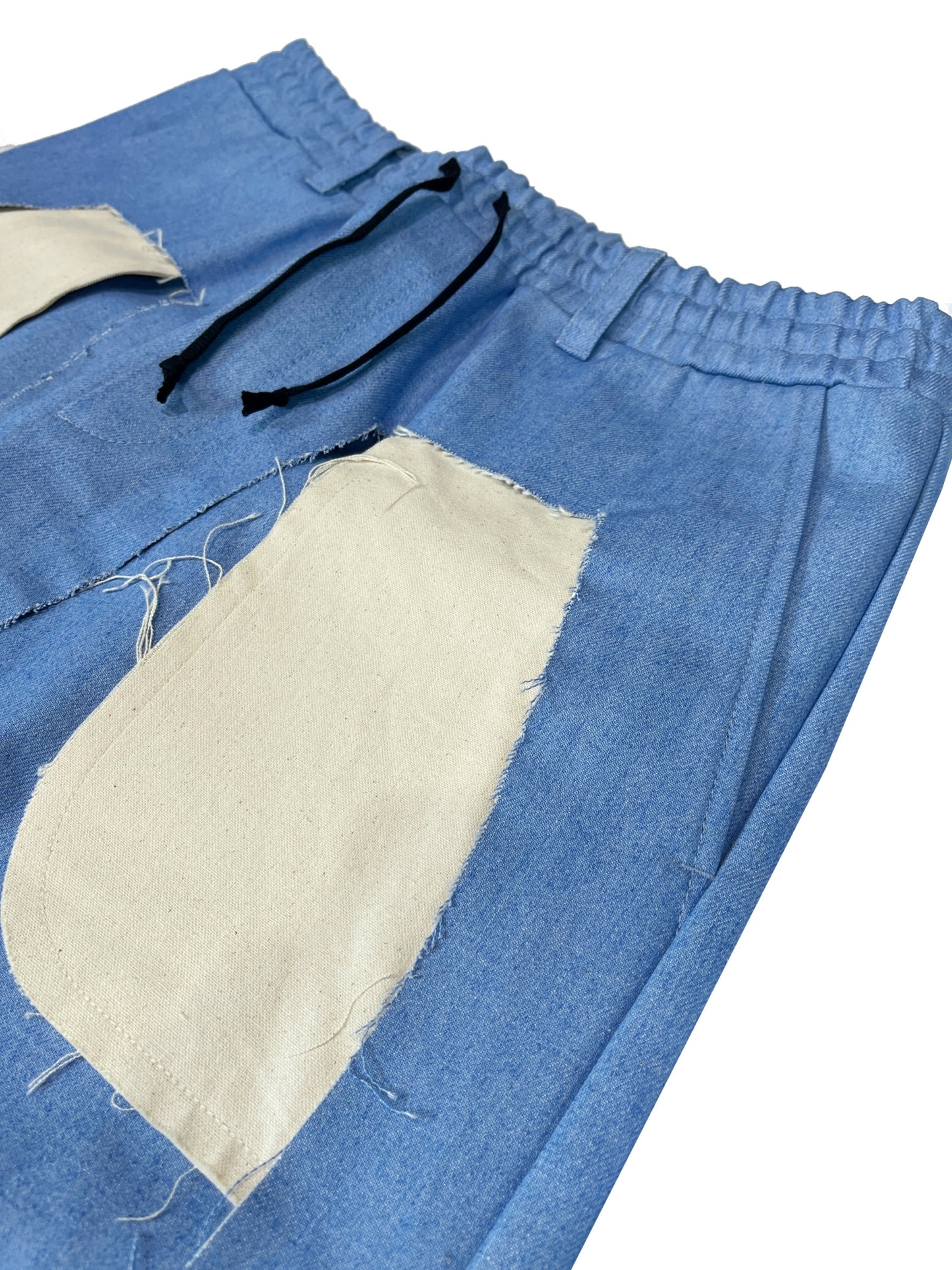 MUZE TURQUOISE LABEL - DENIM 3D TROUSERS(LIGHT BLUE) ミューズ デニム トラウザーズ ライトブルー