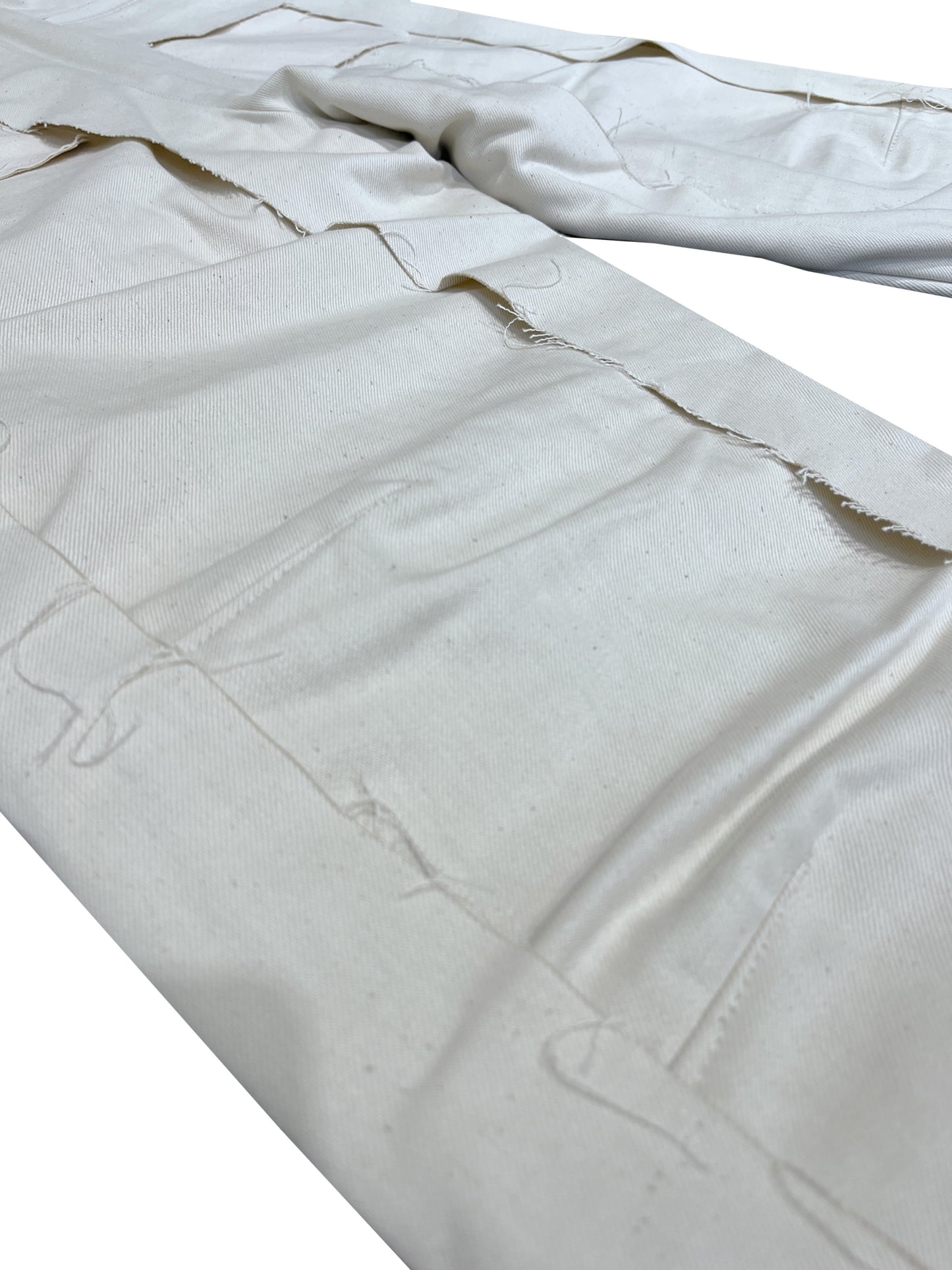 MUZE TURQUOISE LABEL - DENIM 3D TROUSERS(WHITE) ミューズ デニム トラウザーズ ホワイト