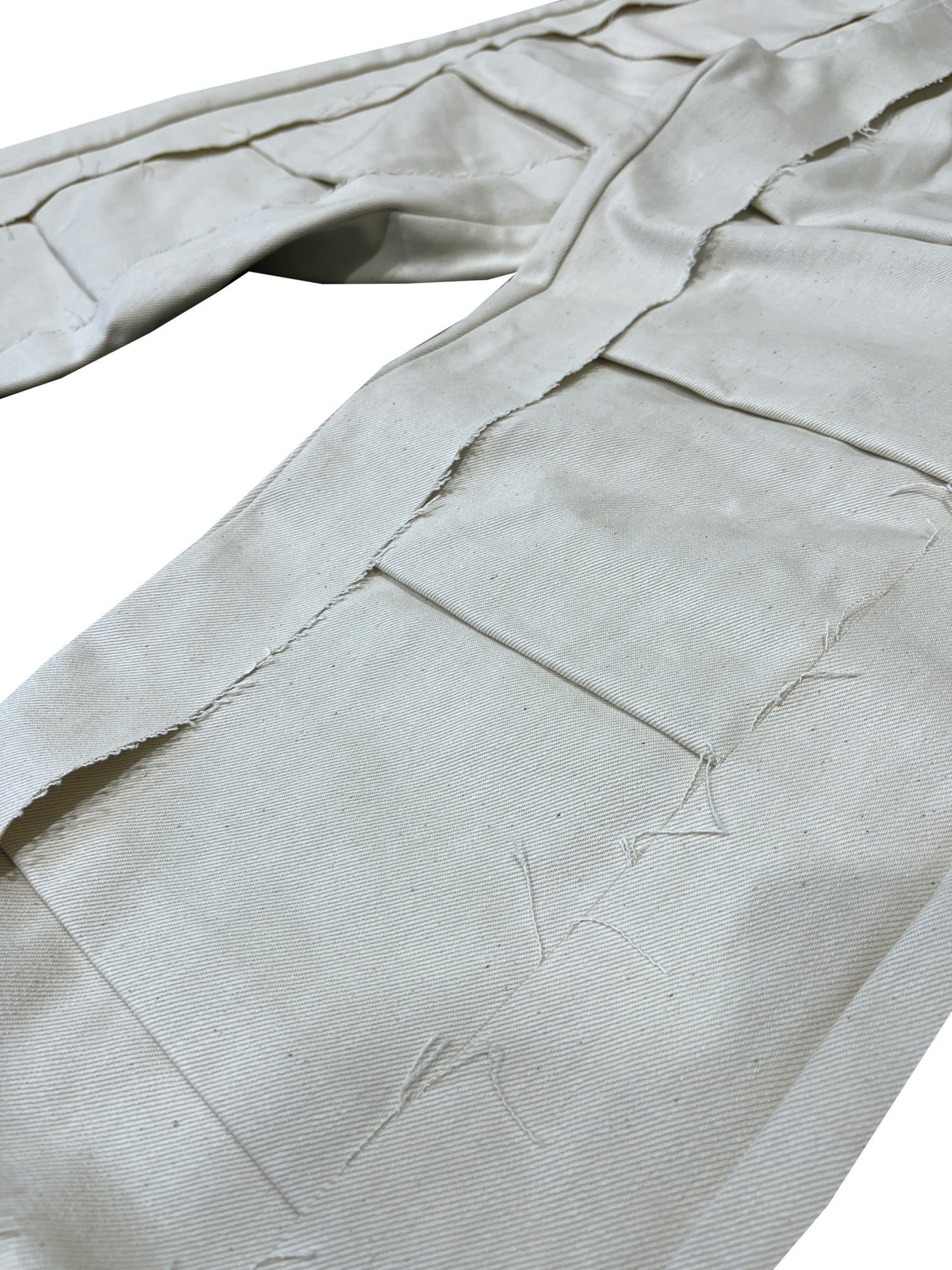 MUZE TURQUOISE LABEL - DENIM 3D TROUSERS(WHITE) ミューズ デニム トラウザーズ ホワイト
