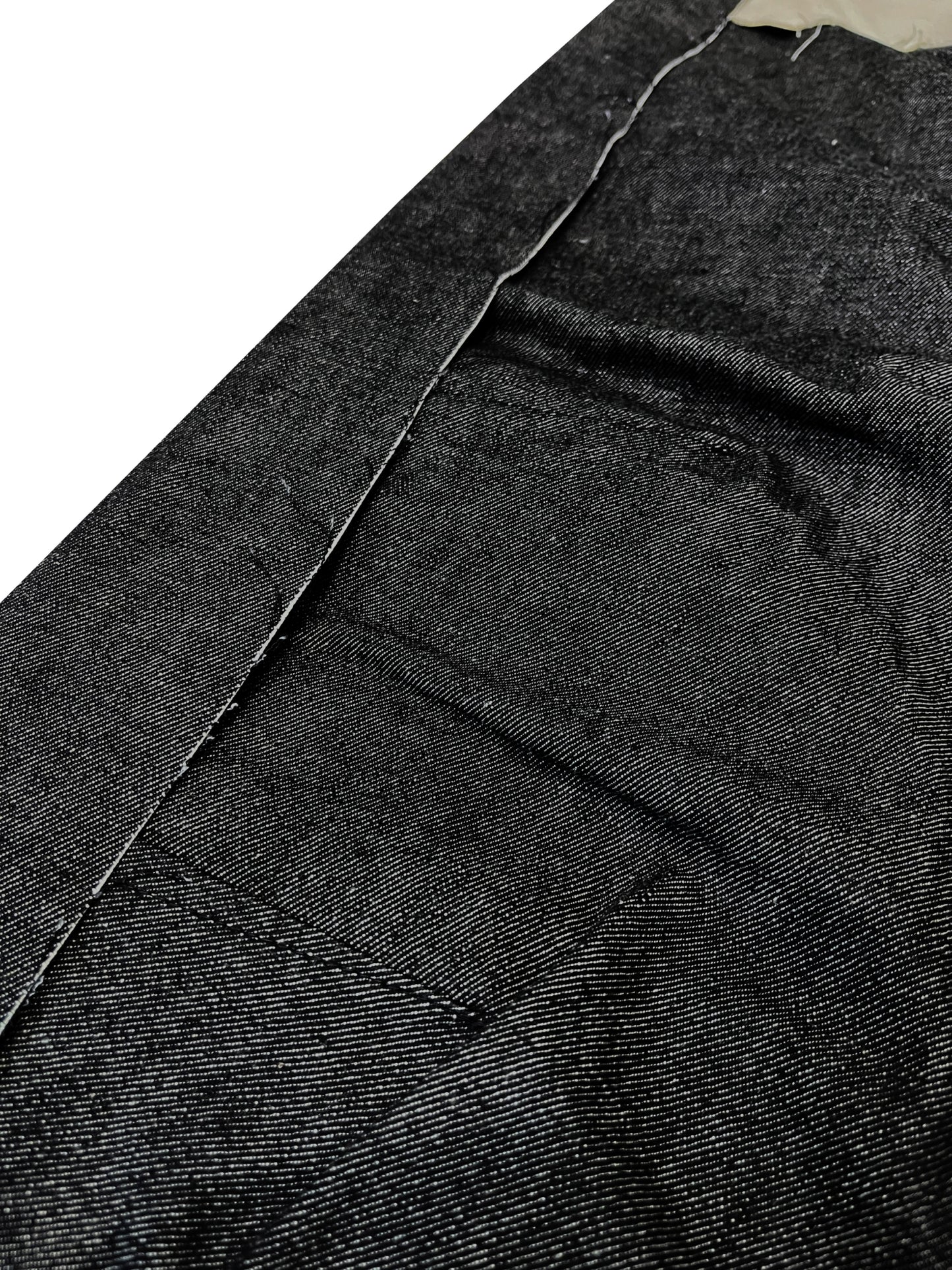 MUZE TURQUOISE LABEL - DENIM 3D TROUSERS(BLACK×WHITE) ミューズ デニム トラウザーズ ブラック ホワイト