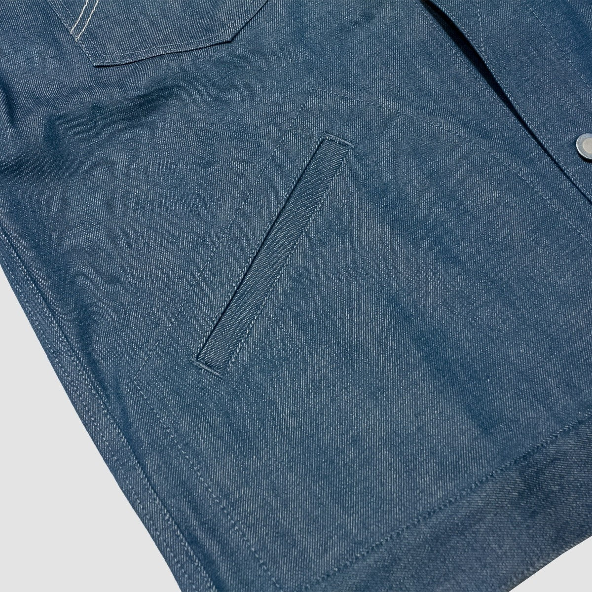 MUZE TURQUOISE LABEL - HEM SLIT WIDE DENIM JACKET(INDIGO)ミューズ ヘムスリット デニム ジャケット ワイド インディゴ