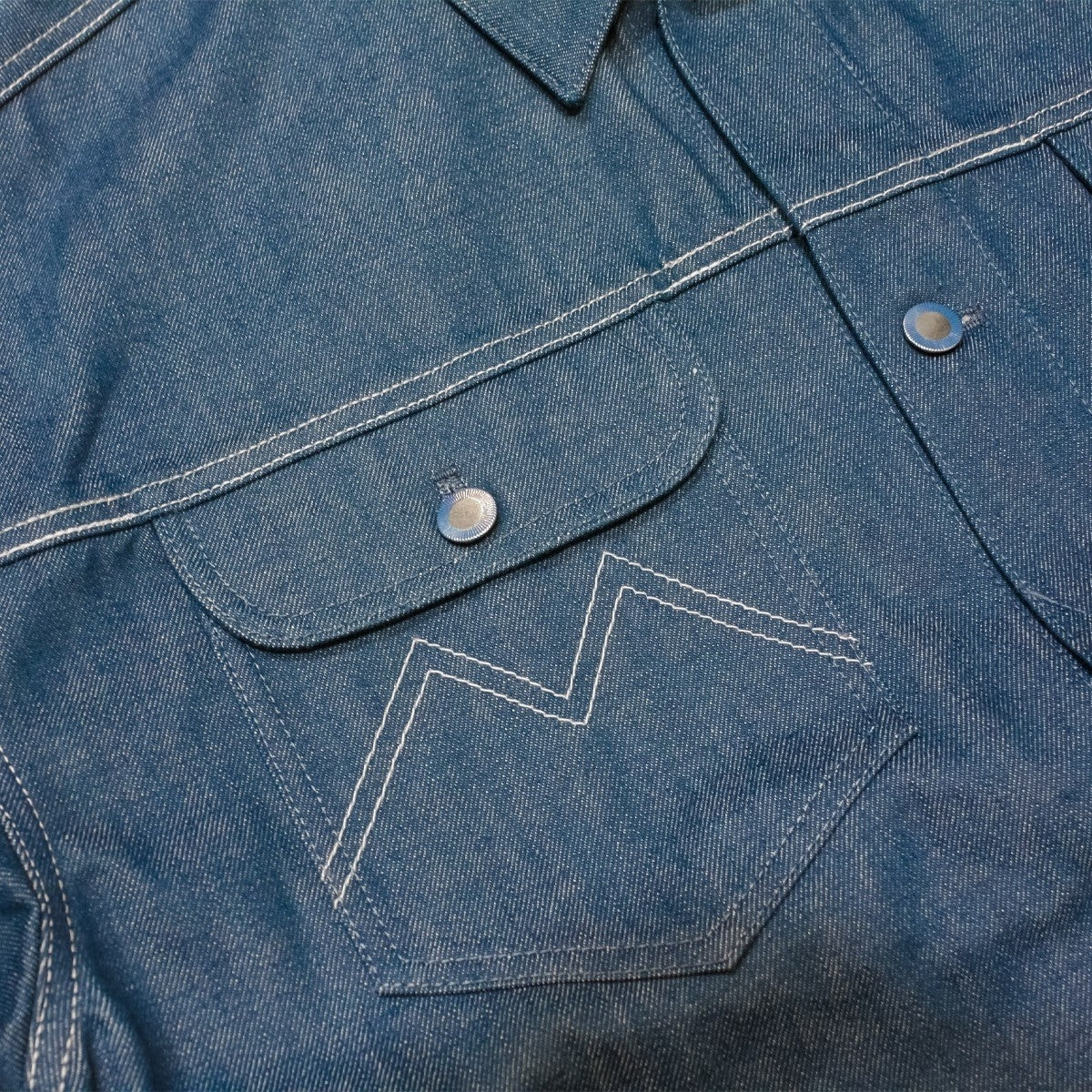 MUZE TURQUOISE LABEL - HEM SLIT WIDE DENIM JACKET(INDIGO)ミューズ ヘムスリット デニム ジャケット ワイド インディゴ