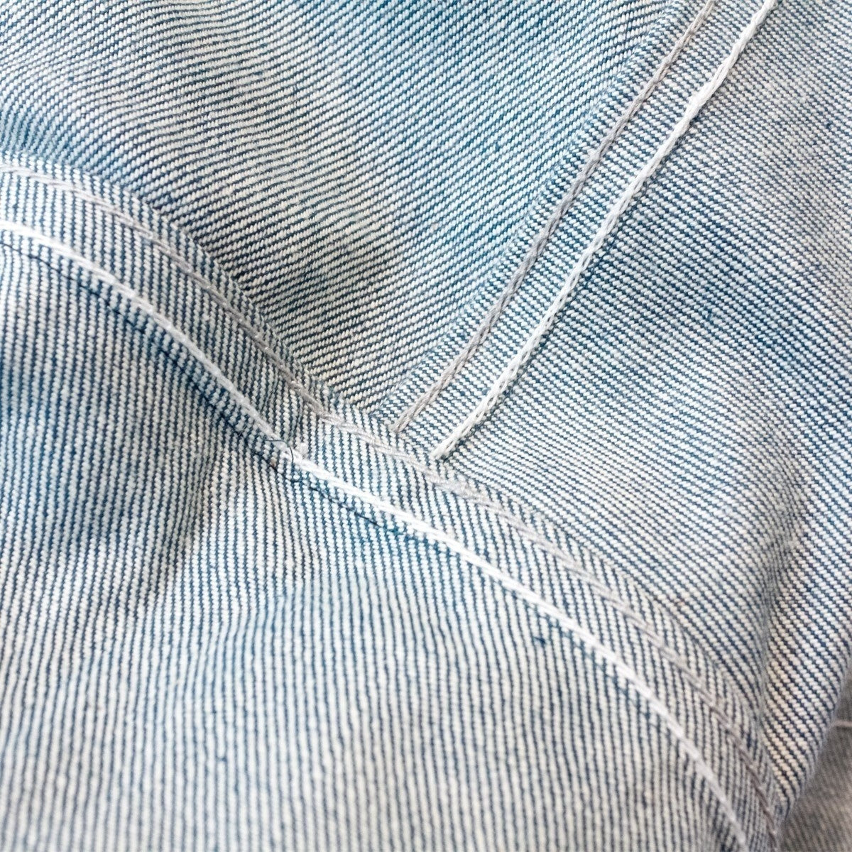 MUZE TURQUOISE LABEL - HEM SLIT WIDE DENIM JACKET(INDIGO)ミューズ ヘムスリット デニム ジャケット ワイド インディゴ
