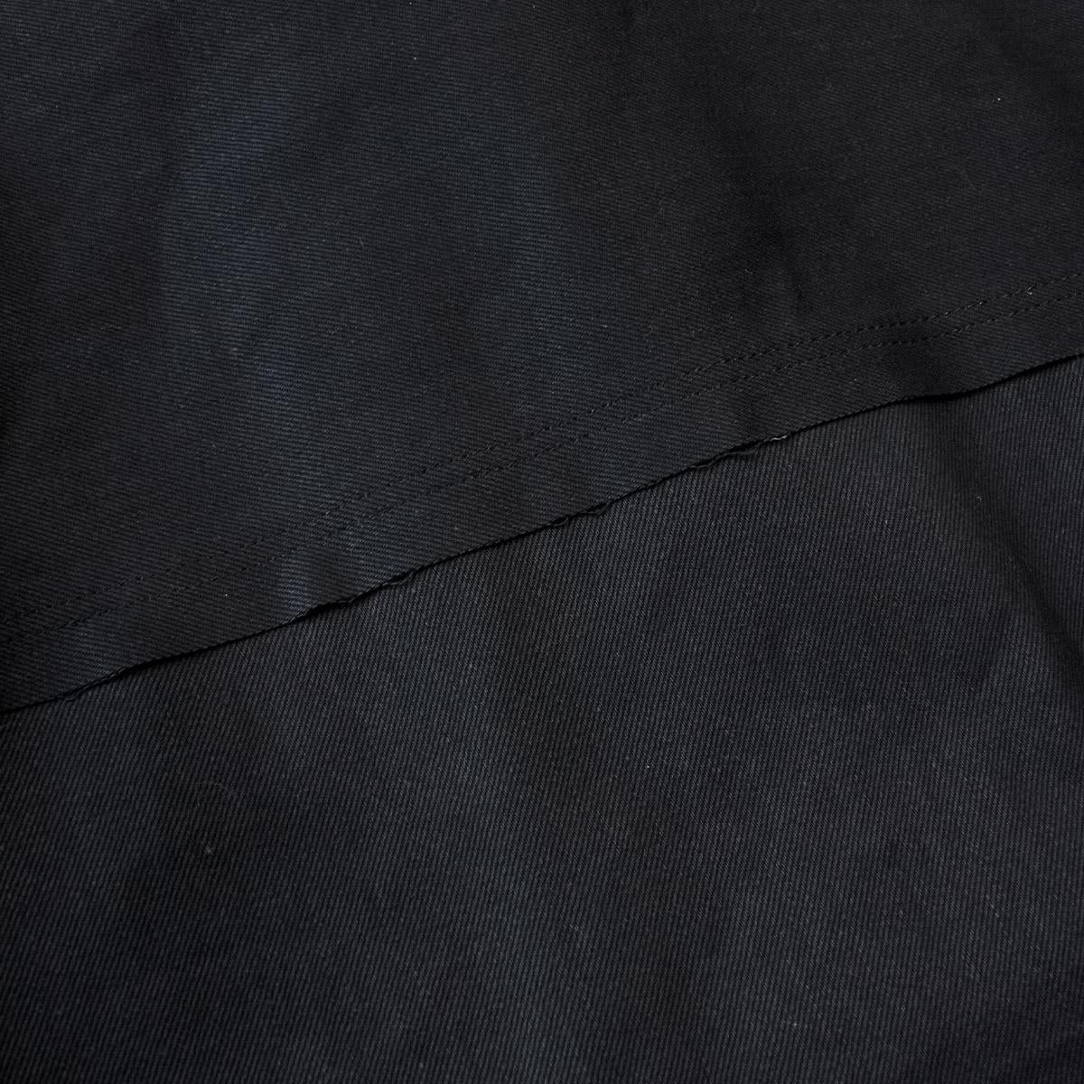 MUZE TURQUOISE LABEL - HEM SLIT WIDE DENIM JACKET(BLACK)ミューズ ヘムスリット デニム ジャケット ワイド ブラック
