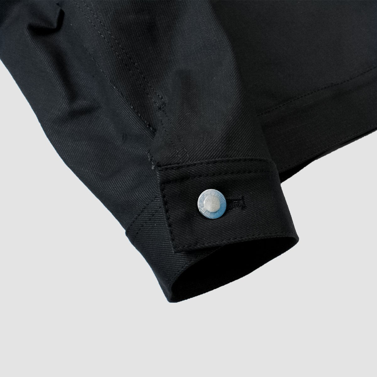 MUZE TURQUOISE LABEL - HEM SLIT WIDE DENIM JACKET(BLACK)ミューズ ヘムスリット デニム ジャケット ワイド ブラック