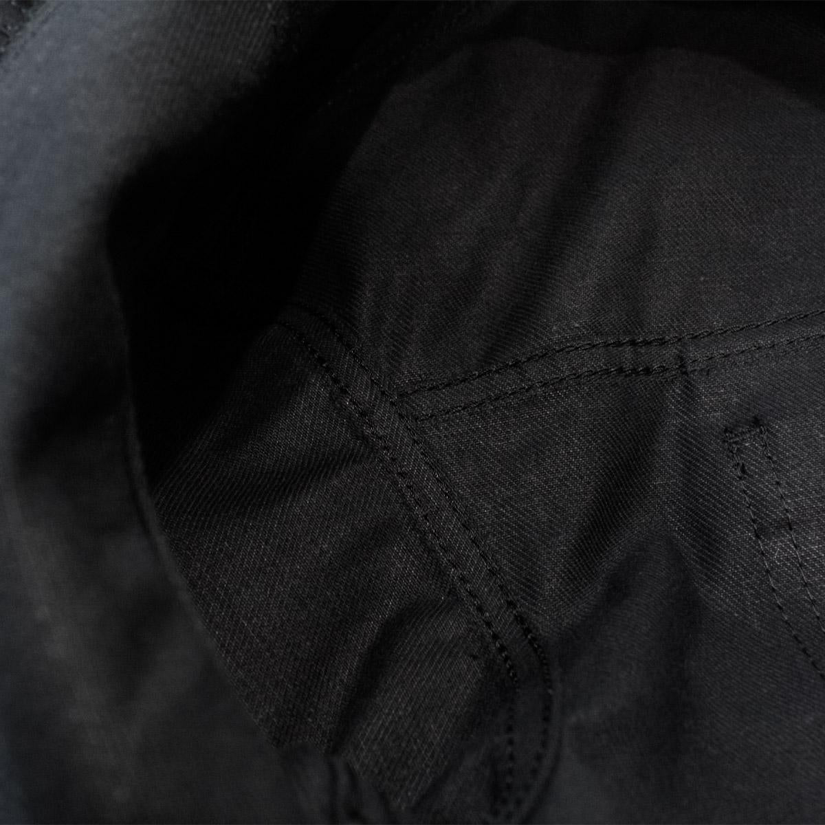 MUZE TURQUOISE LABEL - HEM SLIT WIDE DENIM JACKET(BLACK)ミューズ ヘムスリット デニム ジャケット ワイド ブラック