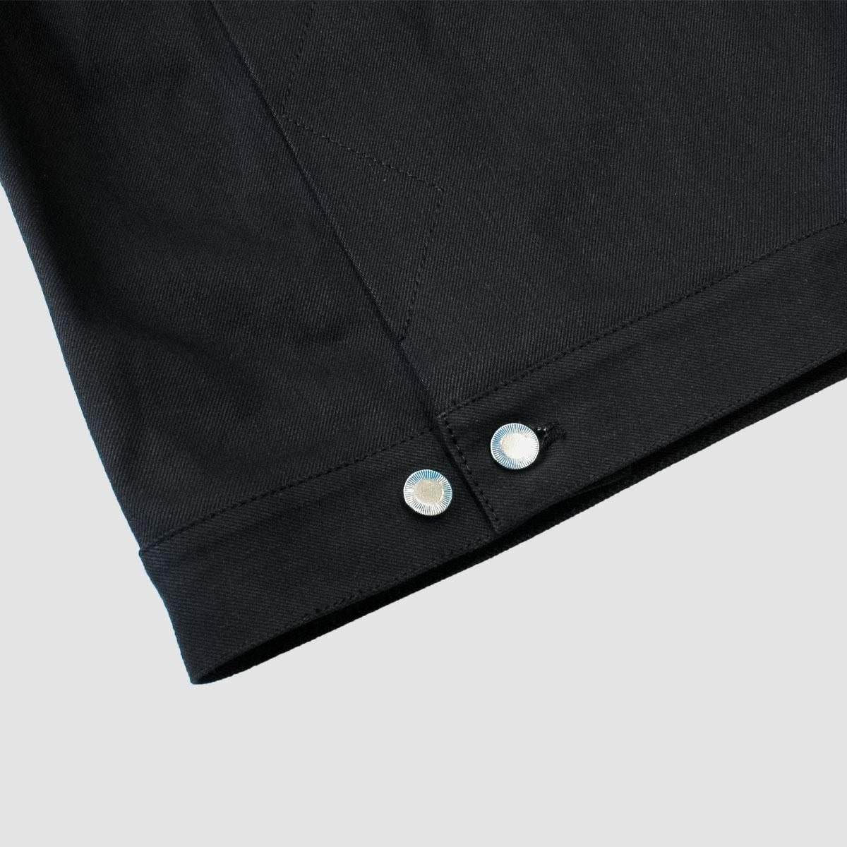 MUZE TURQUOISE LABEL - HEM SLIT WIDE DENIM JACKET(BLACK)ミューズ ヘムスリット デニム ジャケット ワイド ブラック