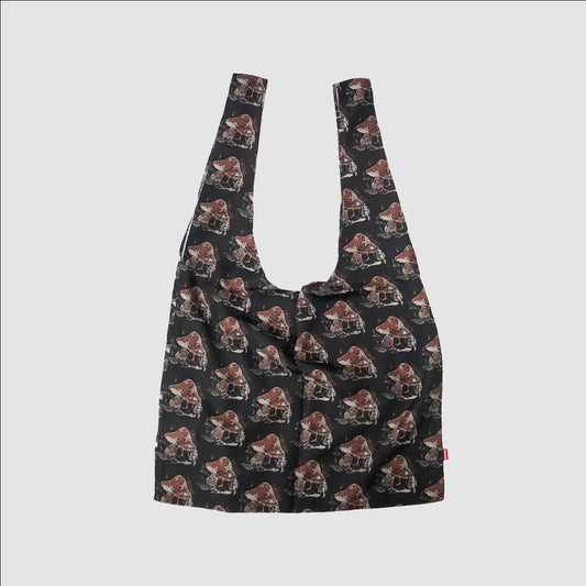 FACCIES - Original Textile Eco Bag ファッチーズ オリジナルテキスタイルエコバッグ マッシュルームパターン