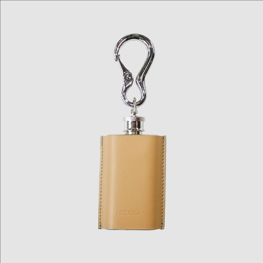 MUZE TURQUOISE LABEL - ×HIDAKA  KEY CHAIN FRASK(BEIGE×TURQUOISE) ミューズ ヒダカ フラスコボトル ベージュ×ターコイズ