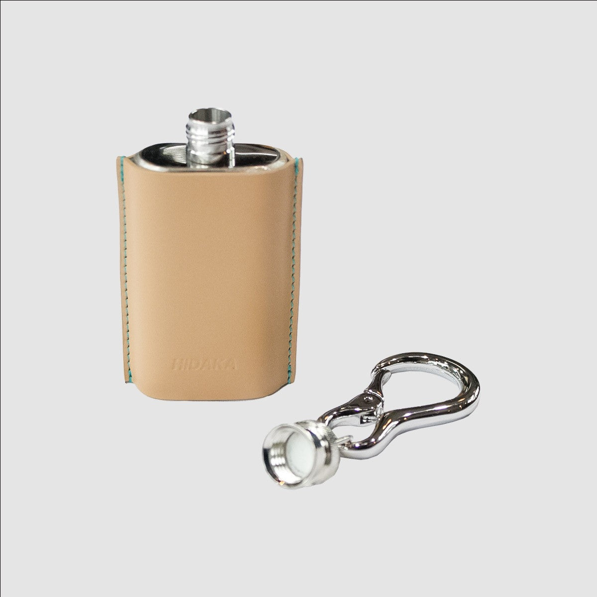 MUZE TURQUOISE LABEL - ×HIDAKA KEY CHAIN FRASK(BEIGE×TURQUOISE) ミューズ 2023年春夏 ヒダカ フラスコボトル ベージュ×ターコイズ
