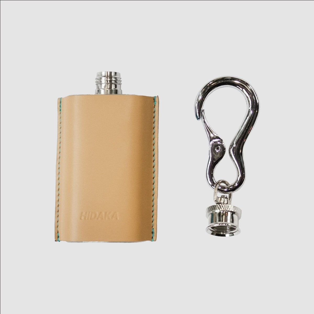 MUZE TURQUOISE LABEL - ×HIDAKA KEY CHAIN FRASK(BEIGE×TURQUOISE) ミューズ 2023年春夏 ヒダカ フラスコボトル ベージュ×ターコイズ