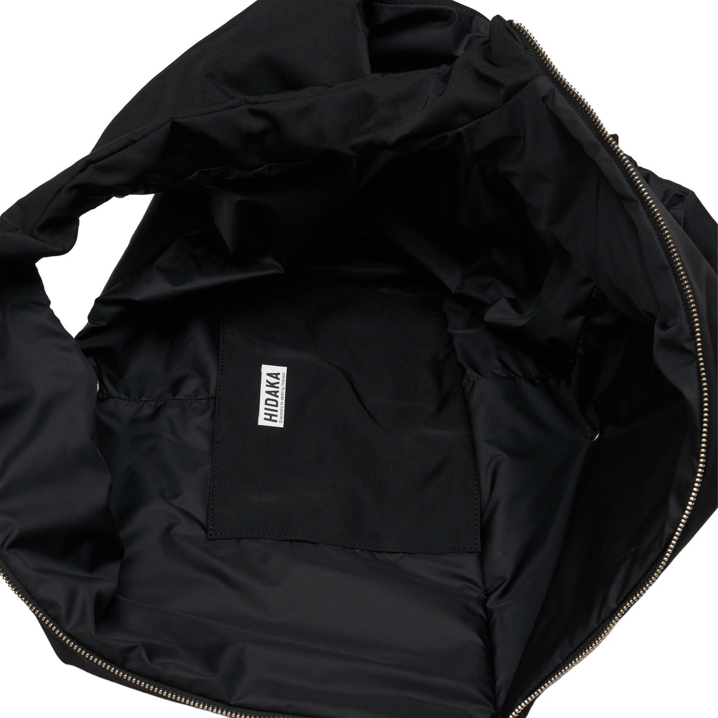 HIDAKA -【DOWN VEST BAG(BLACK)】ヒダカ ベスト バッグ ブラック