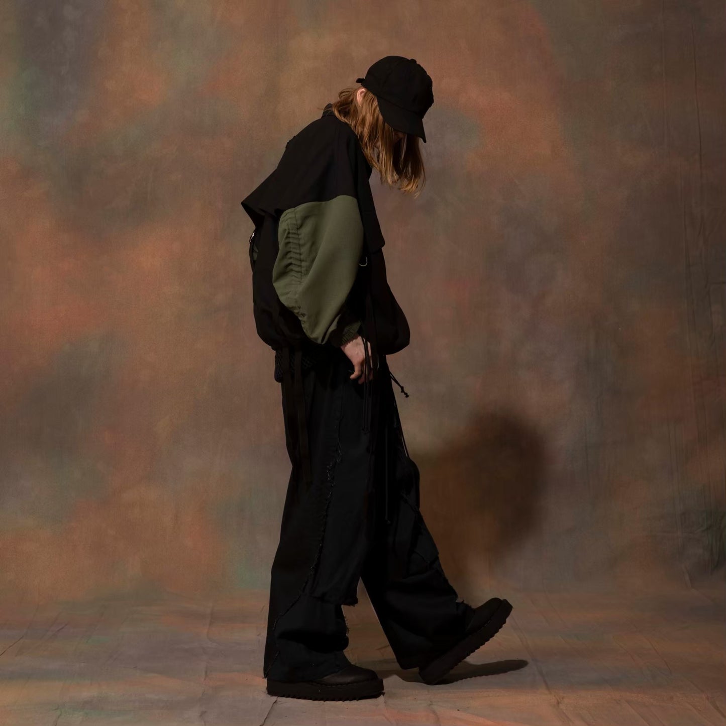 MUZE TURQUOISE LABEL - OVERSIZED BELTED BLOUSON(KHAKI)ミューズ オーバーサイズ ベルト ブルゾン カーキ