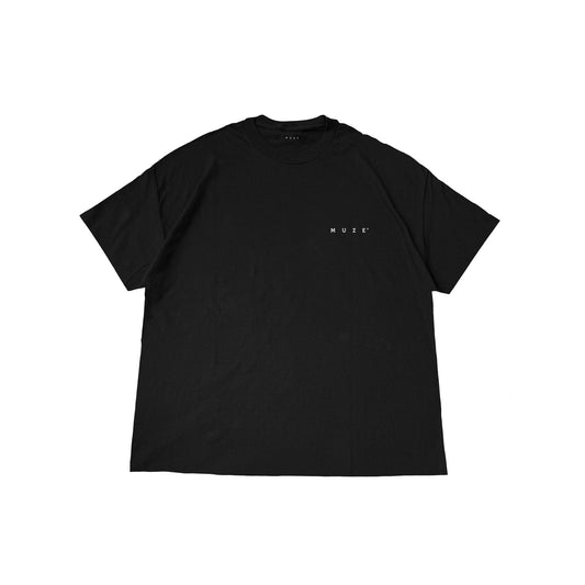 MUZE BLACK LABEL -【EUCLID T-SH(BLACK×WHITE)】ミューズ ユークリッド Tシャツ ブラック ホワイト