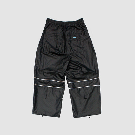 MUZE TURQUOISE LABEL - PIPING WIDE PANTS(BLACK)ミューズ パイピング ワイド パンツ ブラック