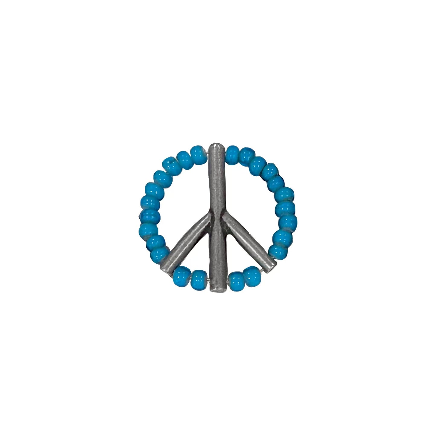 MUZE TURQUOISE LABEL - ×Sunku【BEADS PEACE PINS(SKY BLUE)】ミューズ サンク ビーズ ピンズ スカイブルー