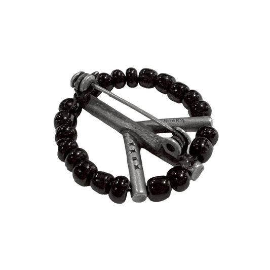 MUZE TURQUOISE LABEL - ×Sunku【BEADS PEACE PINS(BLACK)】ミューズ サンク ビーズ ピンズ ブラック