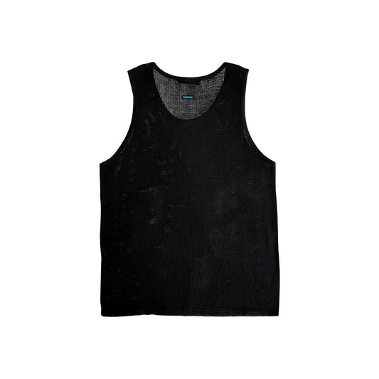 MUZE TURQUOISE LABEL - MESH TANK TOP(BLACK) ミューズ タンクトップ メッシュ ブラック