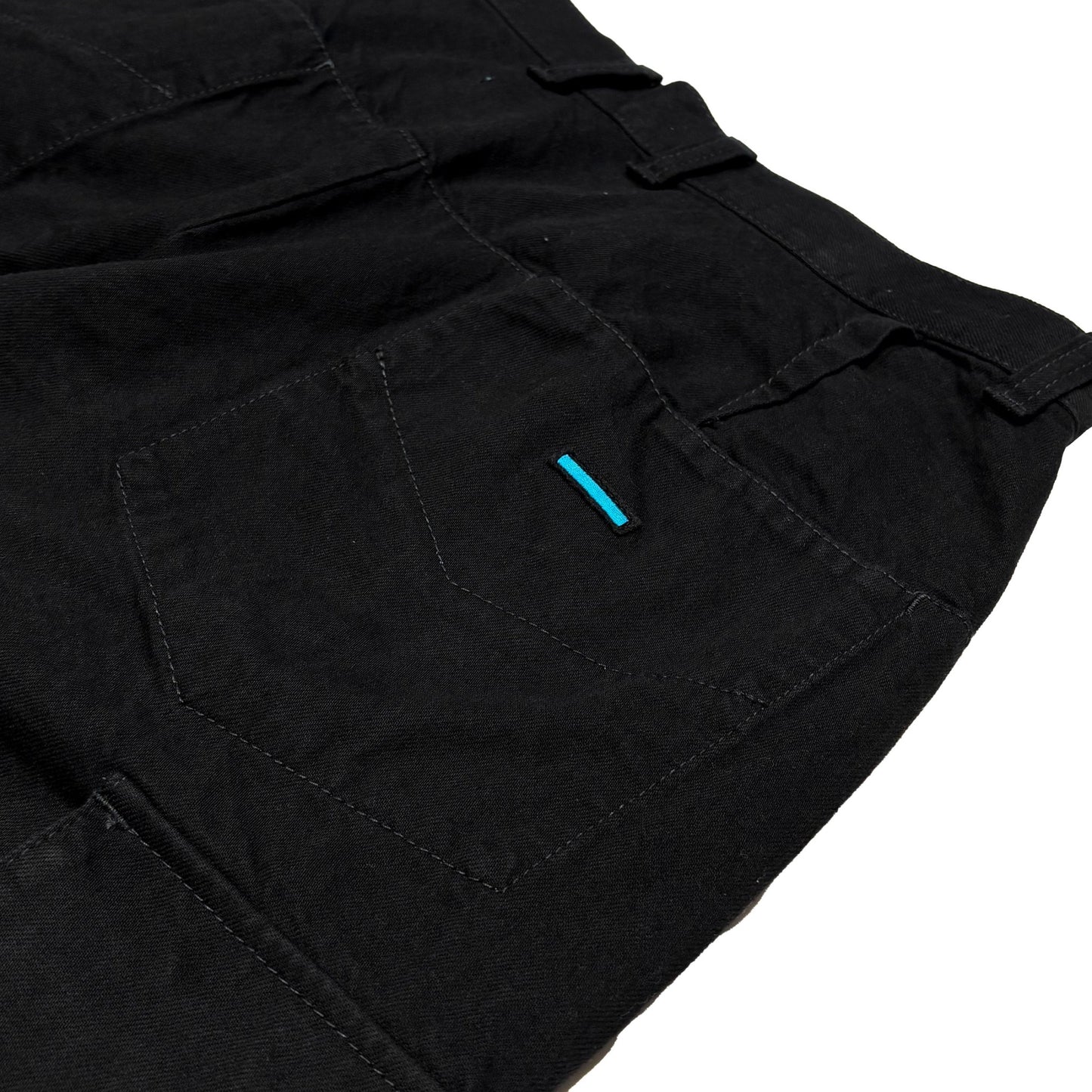 MUZE TURQUOISE LABEL -【2WAY DENIM CARGO PANTS(BLACK)】ミューズ デニム カーゴ パンツ ブラック
