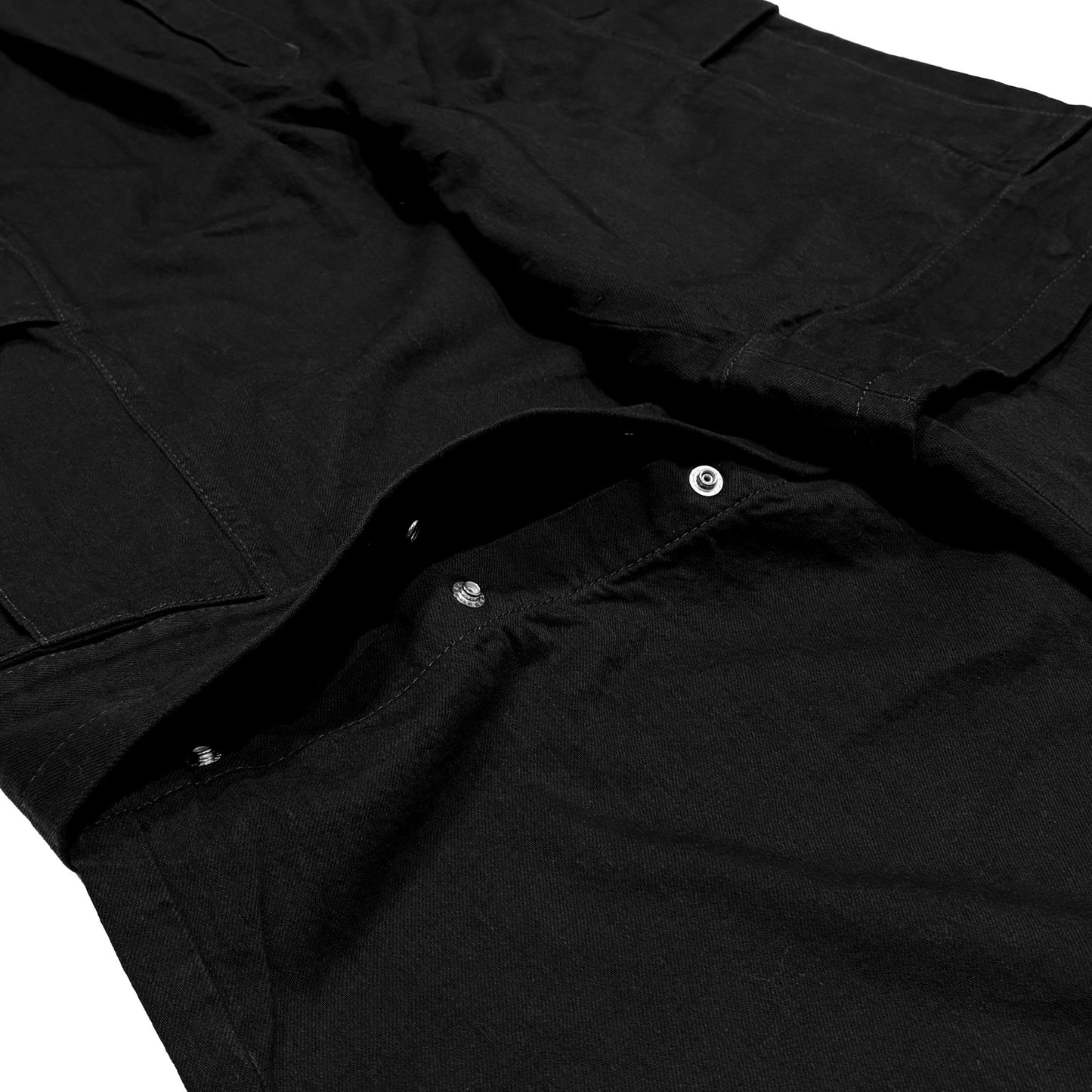 MUZE TURQUOISE LABEL -【2WAY DENIM CARGO PANTS(BLACK)】ミューズ デニム カーゴ パンツ ブラック