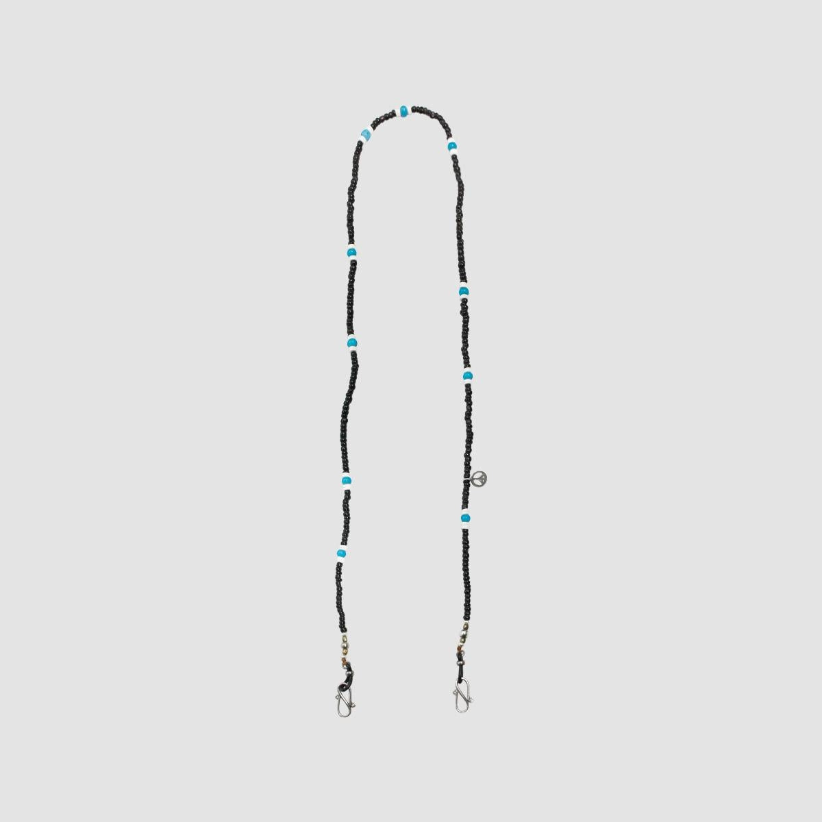 MUZE TURQUOISE LABEL - ×SunKu PEACE 4WAY BEADS CODE(GLASS/MASK/NECKLACE/BRACELET)(BLACK)ミューズ サンク ビーズ ネックレス ブレスレット グラス マスク コード ピース ブラック