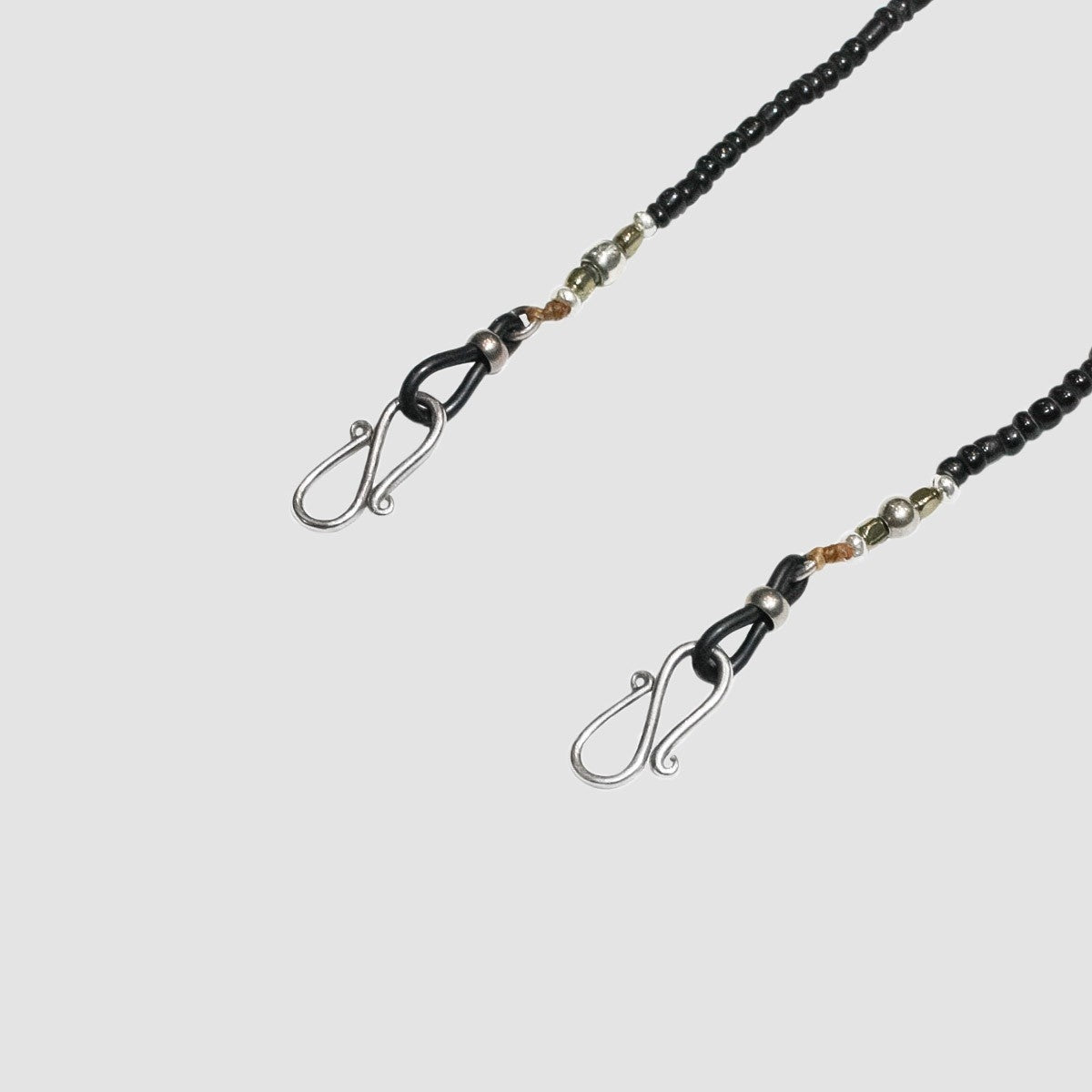 MUZE TURQUOISE LABEL - ×SunKu PEACE 4WAY BEADS CODE(GLASS/MASK/NECKLACE/BRACELET)(BLACK)ミューズ サンク ビーズ ネックレス ブレスレット グラス マスク コード ピース ブラック