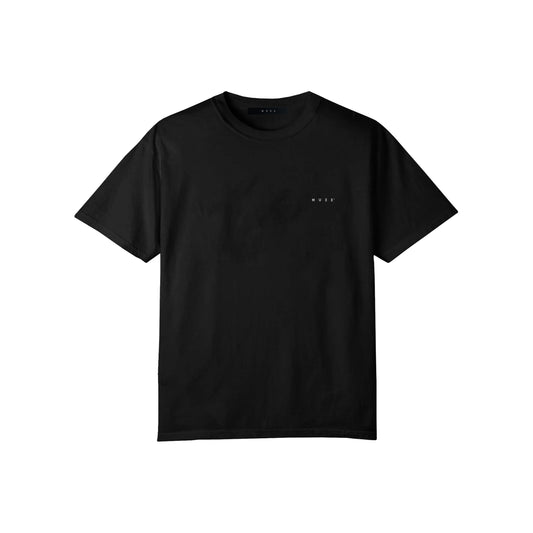 MUZE BLACK LABEL -【25SS MUZE® LOGO T-SHIRT(BLACK×WHITE)】ミューズ ロゴ Tシャツ ブラック ホワイト