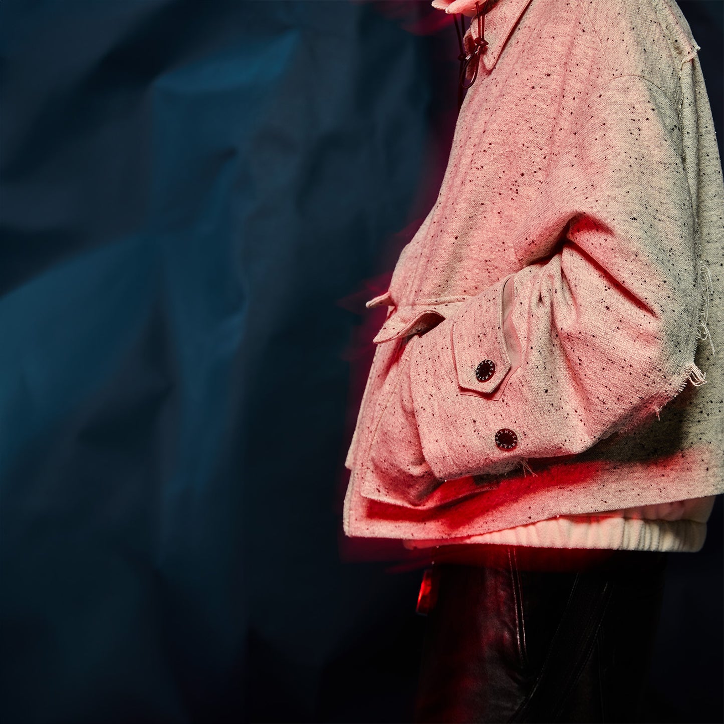 MUZE TURQUOISE LABEL -【OVERSIZED BIG WOOL BLOUSON(WHITE)】ミューズ オーバーサイズ ビッグ ウール ブルゾン ホワイト
