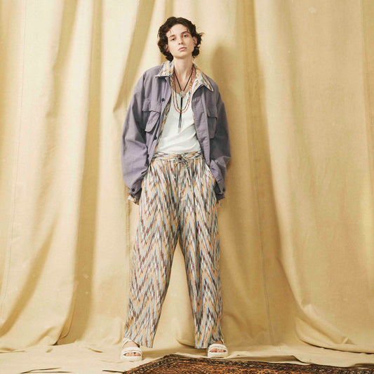 FACCIES - Original Textile Pt (Zigzag Pattern) ファッチーズ オリジナルテキスタイルパンツ ジグザグパターン