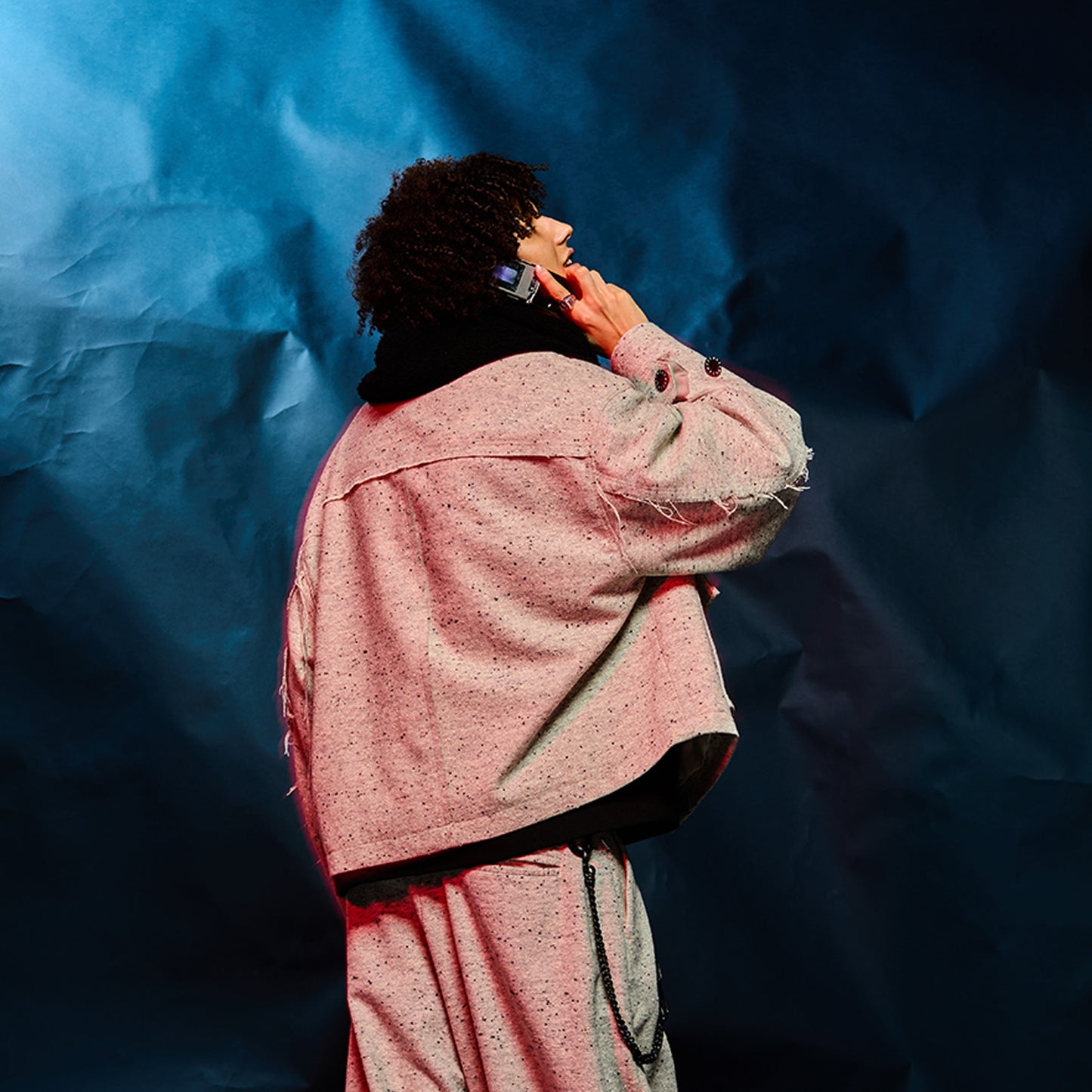 MUZE TURQUOISE LABEL -【OVERSIZED BIG WOOL BLOUSON(WHITE)】ミューズ オーバーサイズ ビッグ ウール ブルゾン ホワイト