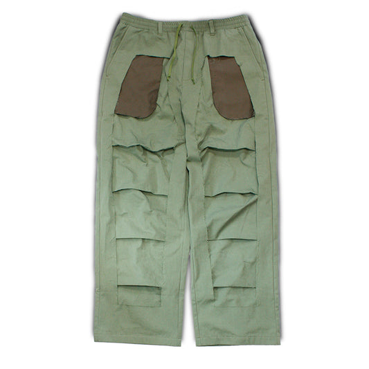 MUZE TURQUOISE LABEL - 【COTTEN DYED TWILL 3D TROUSERS(KHAKI)】ミューズ コットン ツイル トラウザー カーキ