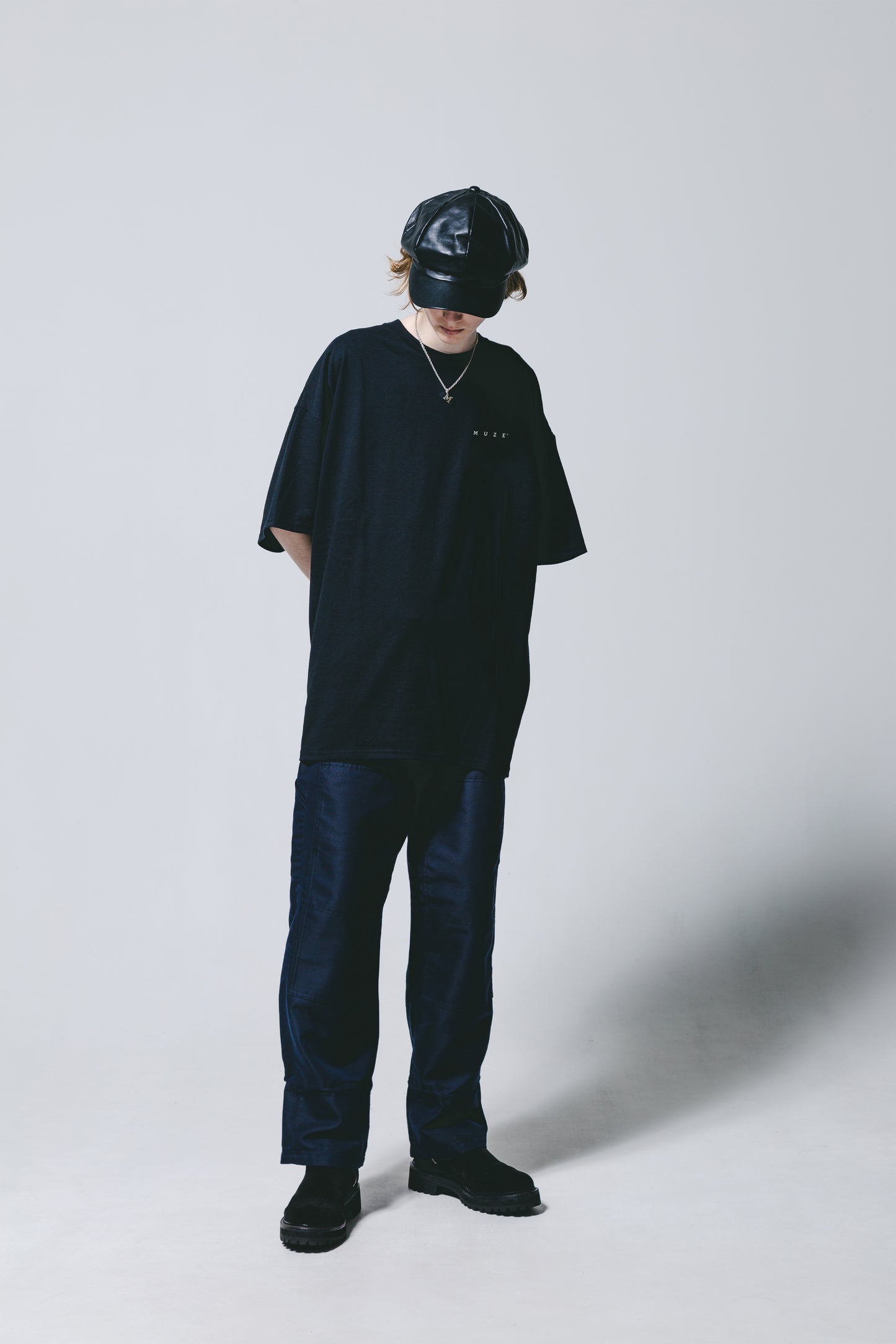 MUZE BLACK LABEL -【25SS MUZE® LOGO T-SHIRT(BLACK×WHITE)】ミューズ ロゴ Tシャツ ブラック ホワイト