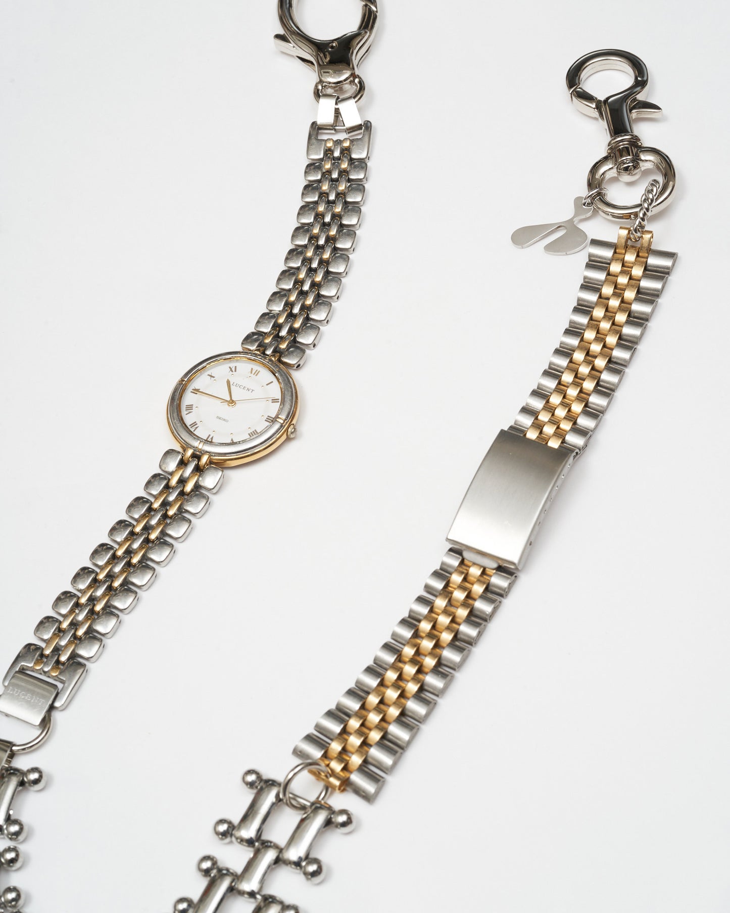 HIDAKA -【WATCH BELT LINKS CHAIN(SILVER)】ヒダカ 時計 パンツ チェーン シルバー