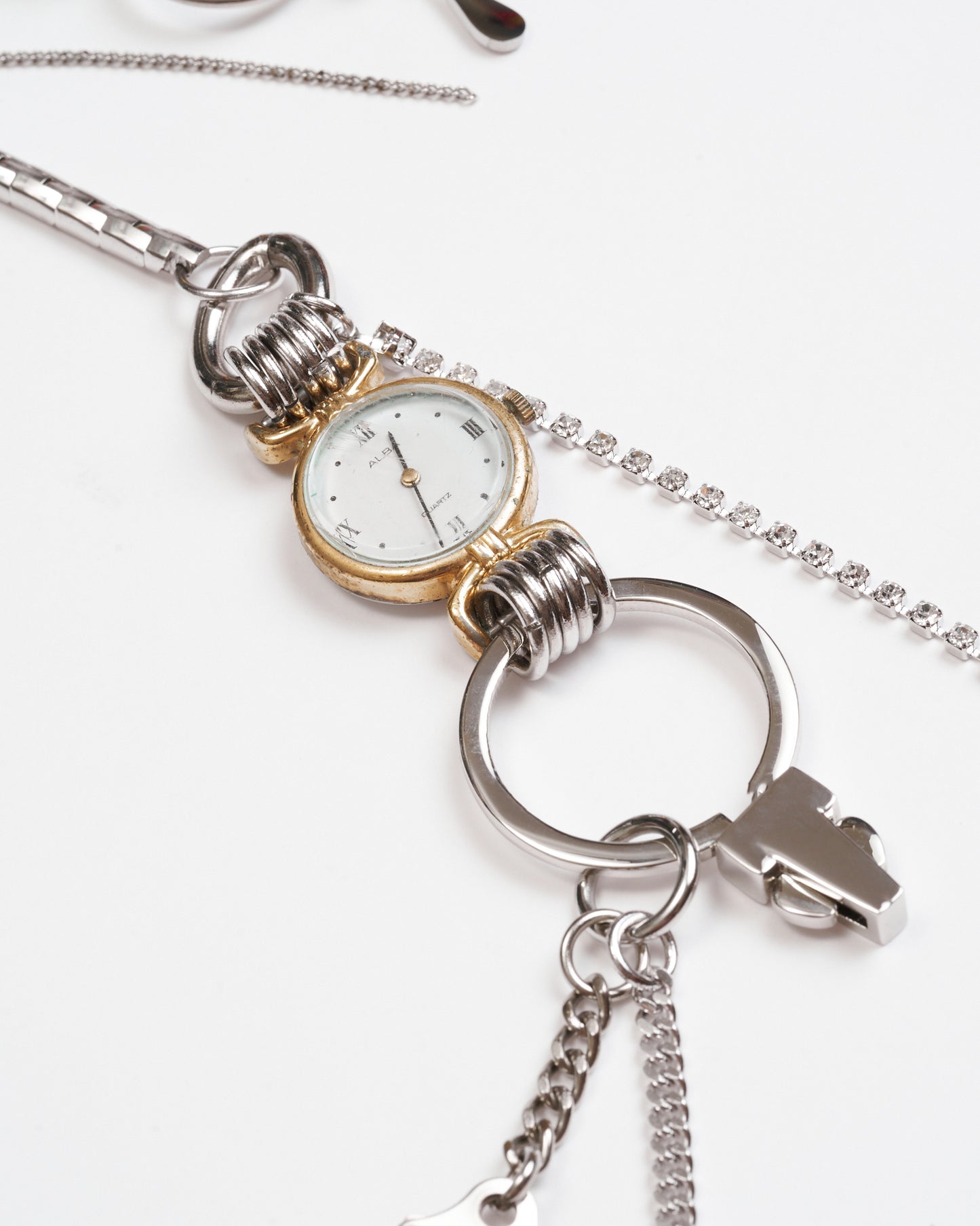 HIDAKA -【SCRAP LINKS CHAIN(SILVER】ヒダカ 時計 ネックレス パンツ チェーン シルバー