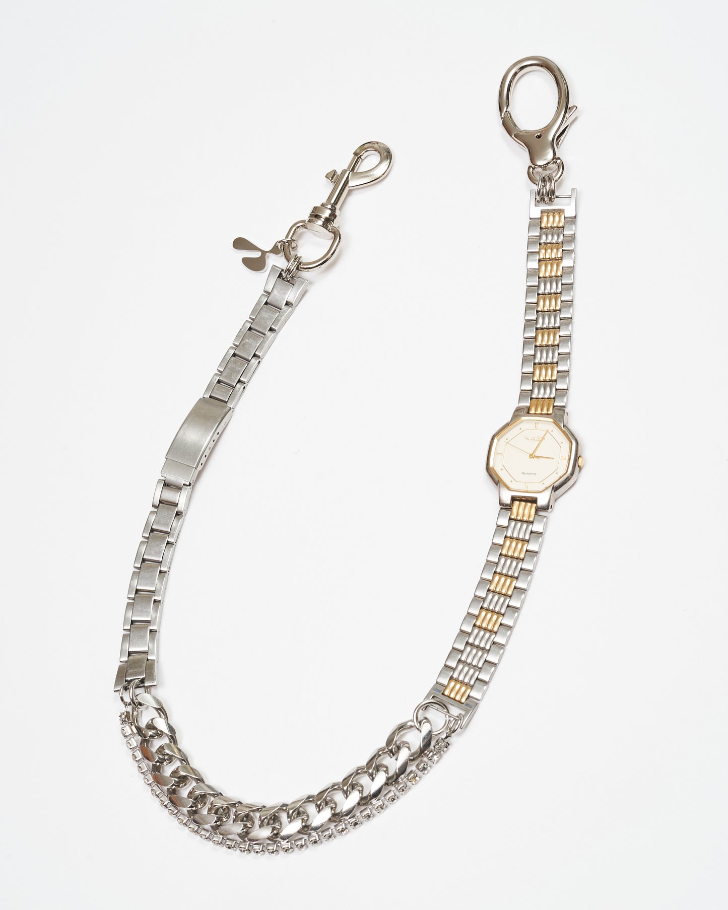 HIDAKA -【VINTAGE WATCH LINKS CHAIN(SILVER)】ヒダカ スクラップ リンクス チェーン シルバー