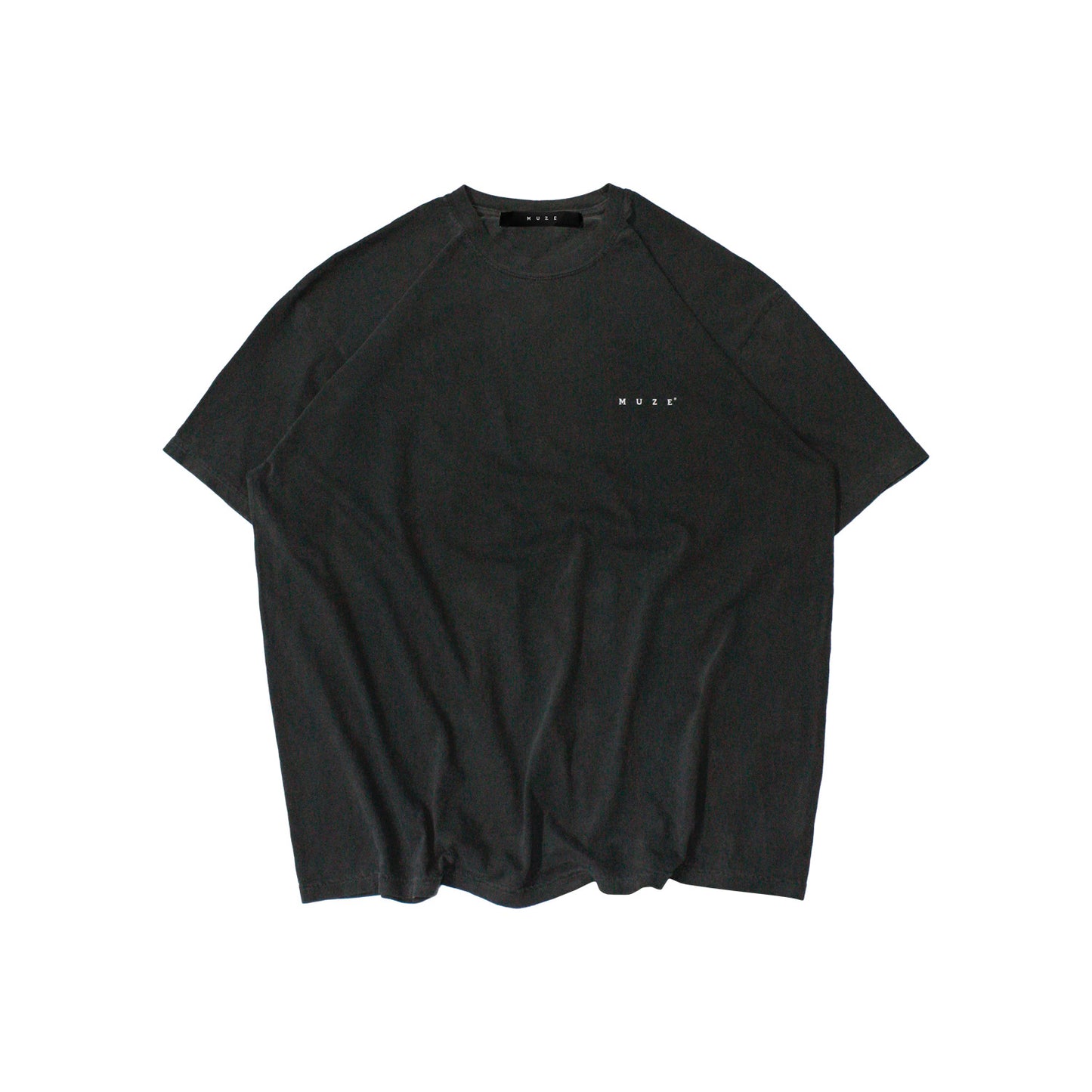 MUZE BLACK LABEL -【WORMHOLE T-SHIRT(PIGMENT BLACK)】ミューズ ワームホール Tシャツ ピグメントブラック