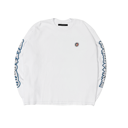 MUZE BLACK LABEL -【LESS IS MORE THERMAL L/S T-SH(WHITE)】ミューズ レスイズモア サーマル ロング Tシャツ ホワイト
