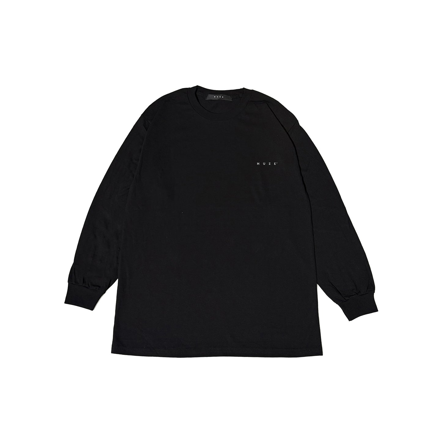 MUZE BLACK LABEL -【EUCLID L/S T-SH(BLACK×WHITE)】ミューズ ユークリッド ロングスリーブ ブラック ホワイト