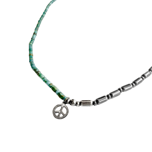 MUZE TURQUOISE LABEL × SunKu -【BEADS LONG NECKLACE / BRACELET(TURQUOISE×SILVER)】ミューズ サンク ビーズ ロング ネックレス ブレスレット ターコイズ シルバー