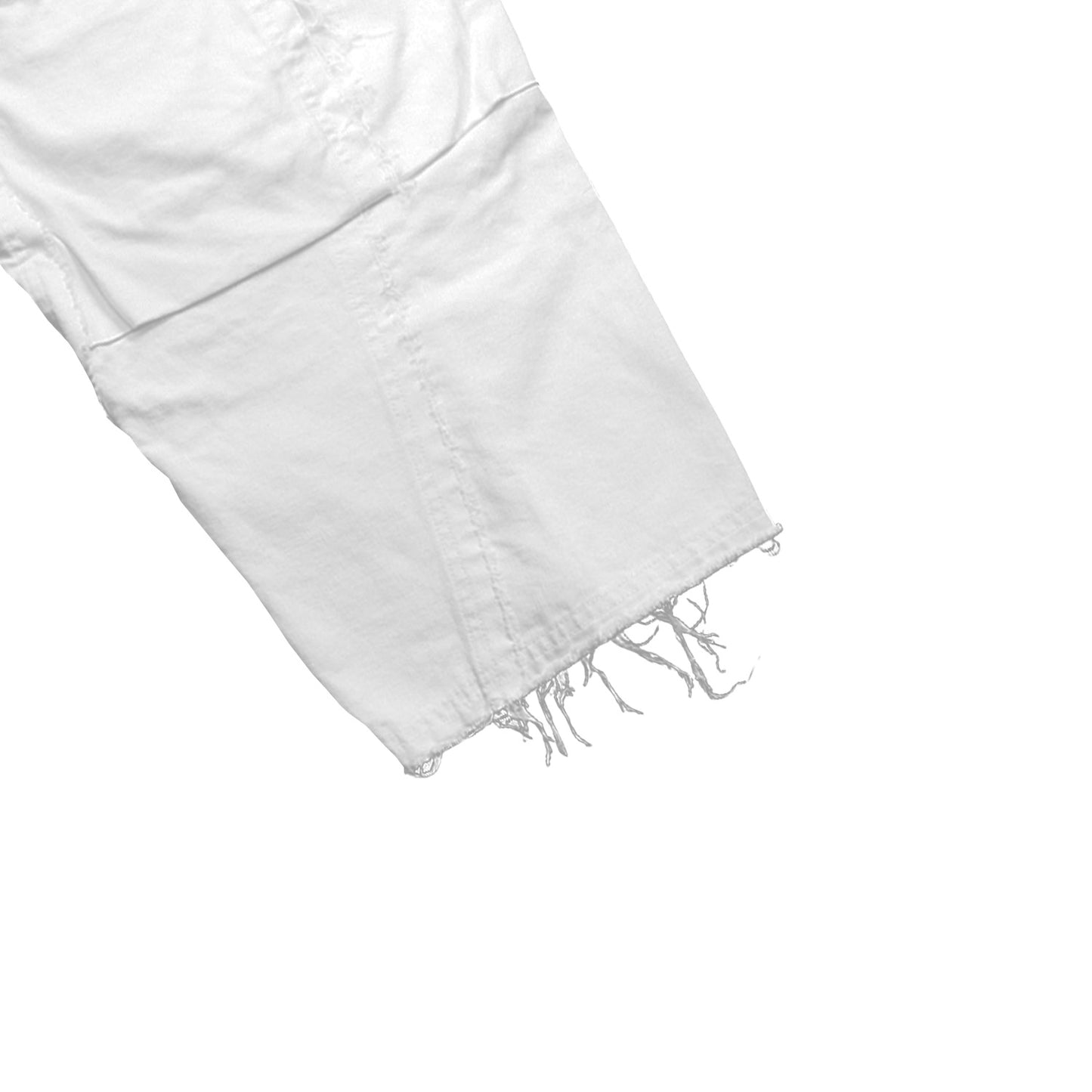 MUZE TURQUOISE LABEL - SWITCHING DENIM CARVE PANTS(WHITE)ミューズ 切り替え デニム パンツ ホワイト