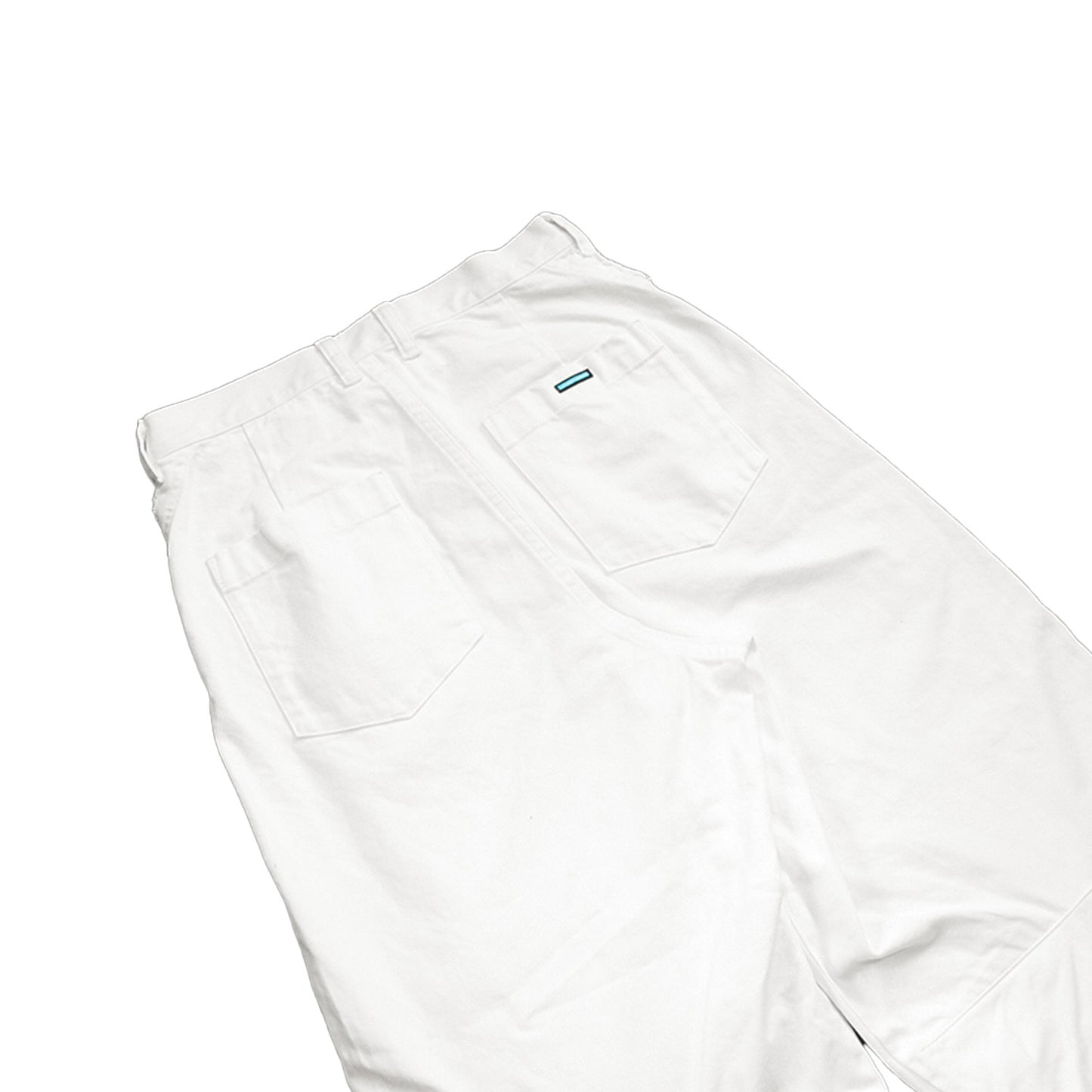 MUZE TURQUOISE LABEL - SWITCHING DENIM CARVE PANTS(WHITE)ミューズ 切り替え デニム パンツ ホワイト