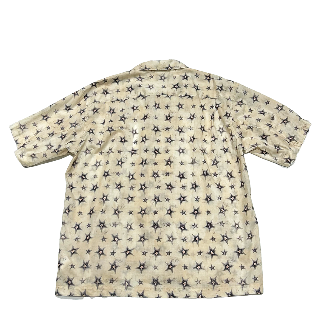 FACCIES -【Twinkle Star textile Detachable sleeves SH(BEIGE)】ファッチーズ スター シャツ デタッチャブル ベージュ