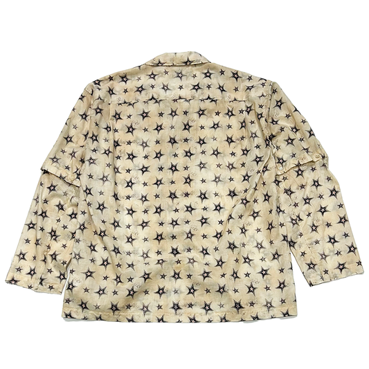 FACCIES -【Twinkle Star textile Detachable sleeves SH(BEIGE)】ファッチーズ スター シャツ デタッチャブル ベージュ
