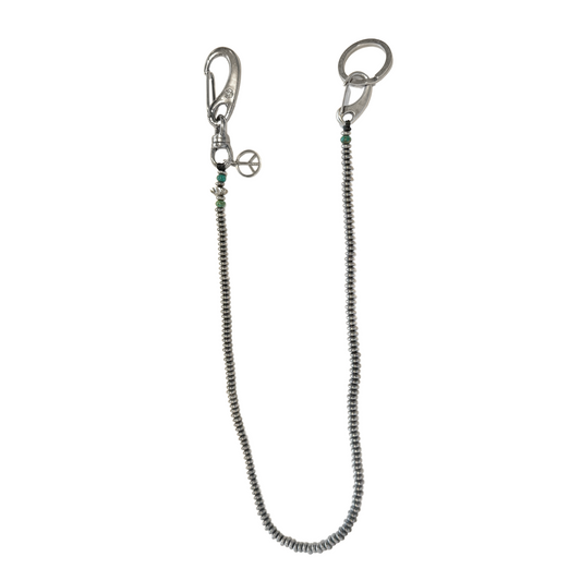 MUZE TURQUOISE LABEL × SunKu -【×SunKu BEADS WALLET STRAP(SILVER)】ミューズ サンク ビーズ ウォレット ストラップ シルバー