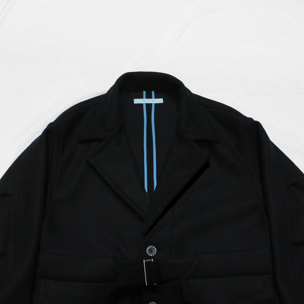 MUZE TURQUOISE LABEL - CHESTER COAT(BLACK)MUZE チェスター コート ブラック
