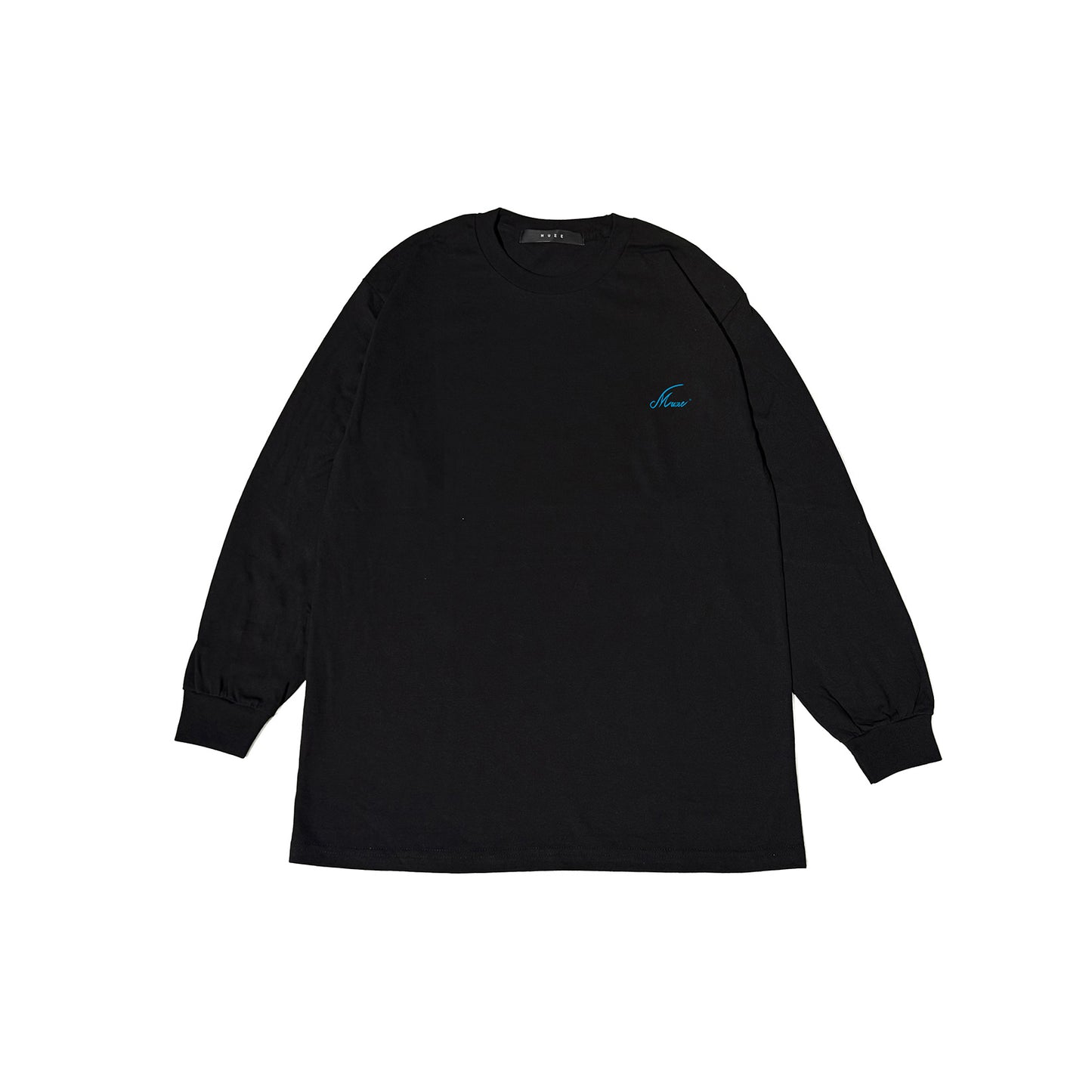 MUZE BLACK LABEL -【PERSONAL L/S T-SH(BLACK×TURQUOISE)】ミューズ パーソナル ロングスリーブ ブラック ターコイズ